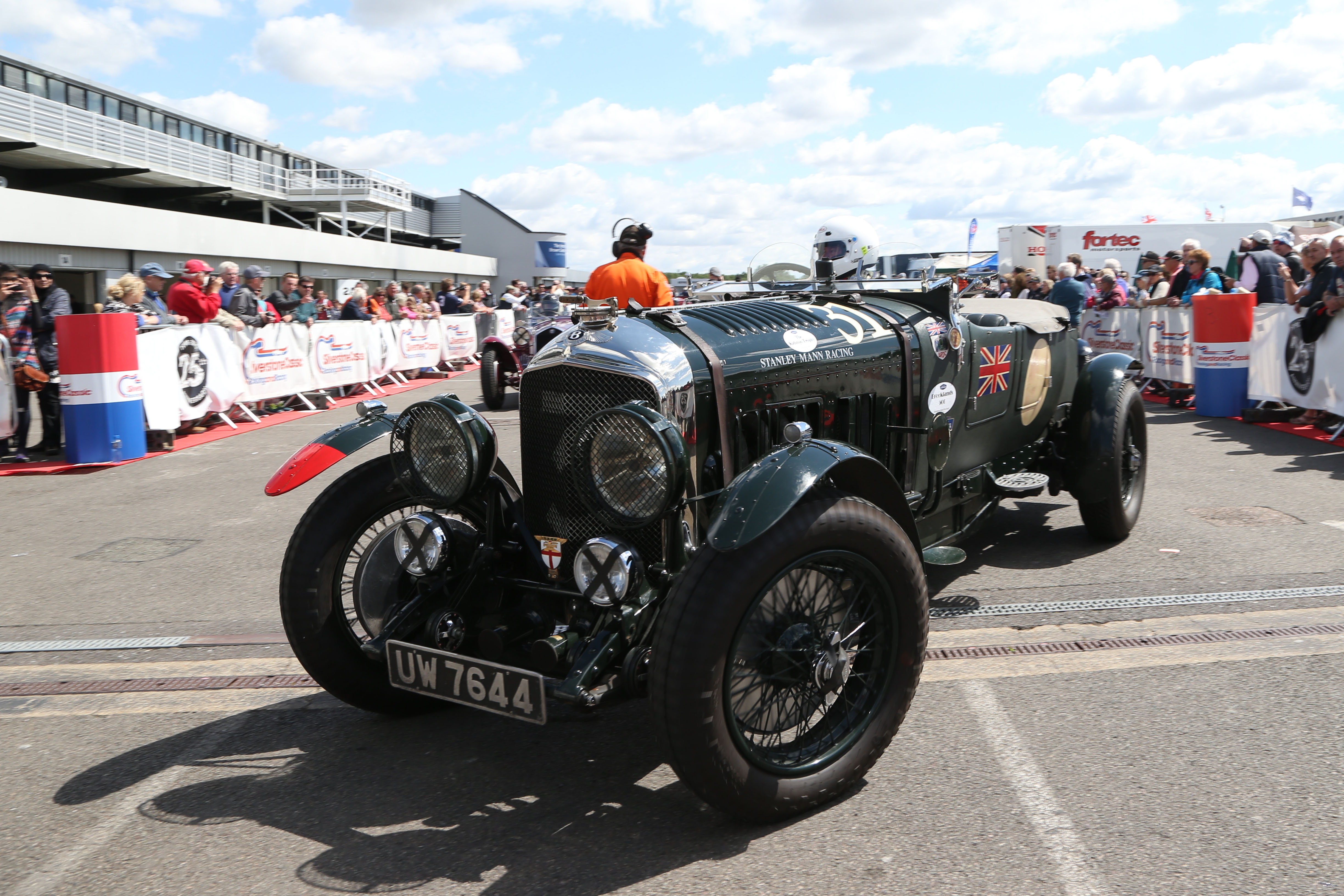 Bentley in Silverstone Classic Paddock
